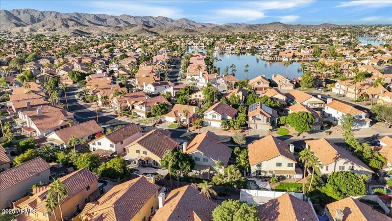 Drone Shot with lake