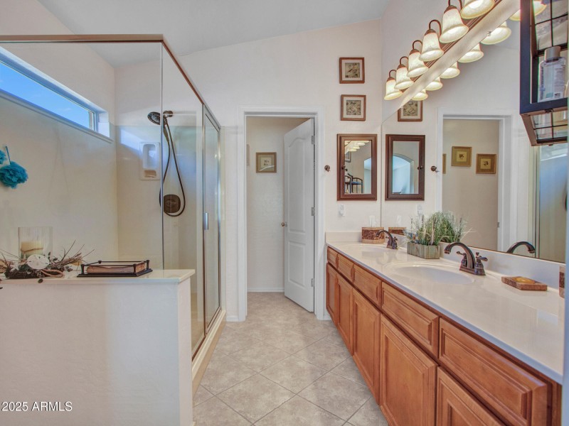 Primary Bath with Dual Vanity