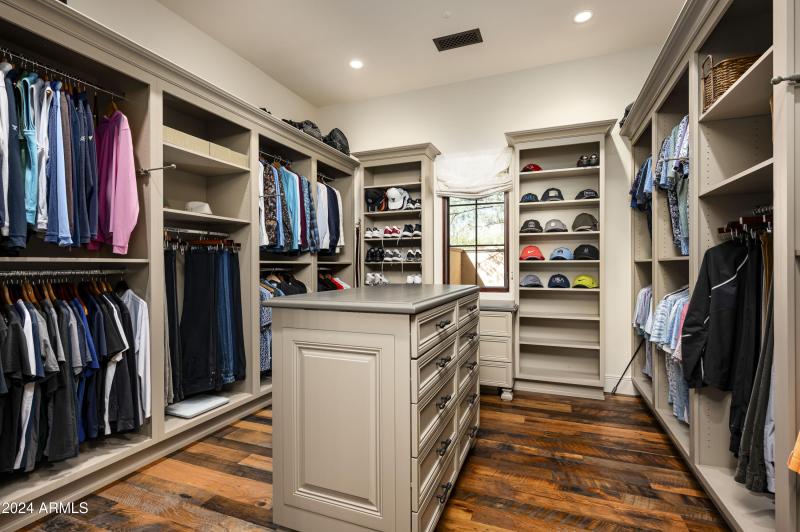 His closet