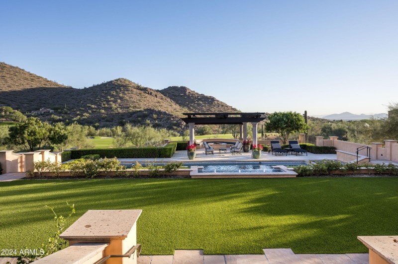 View from upper patio