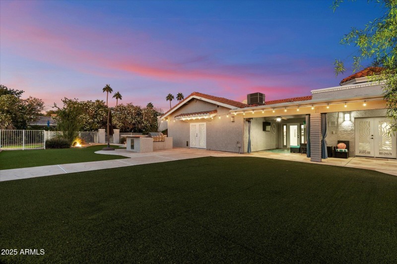 Spacious Turf Backyard