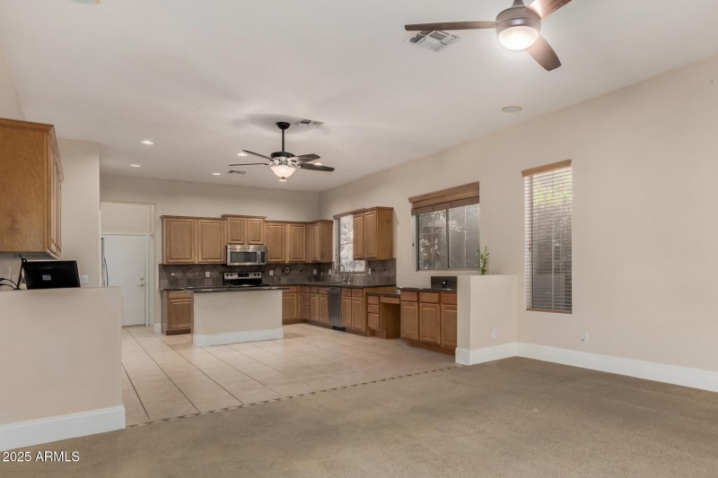 Kitchen and Living Room