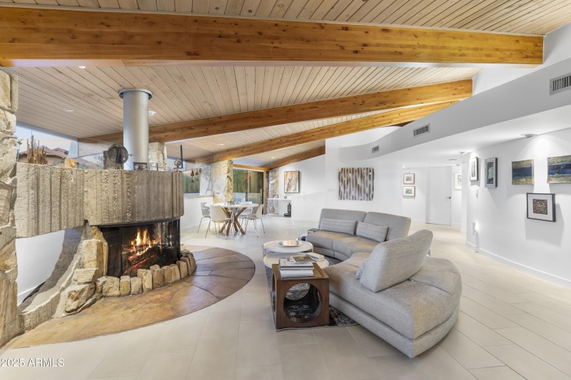 Wood burning Fireplace