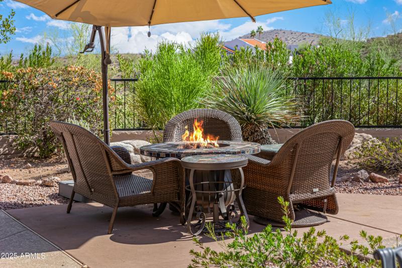 16557 E Nicklaus Dr Back Yard Firepit