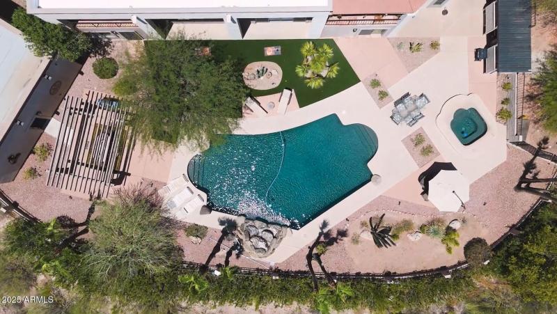 16557 E Nicklaus Dr Aerial Back Yard