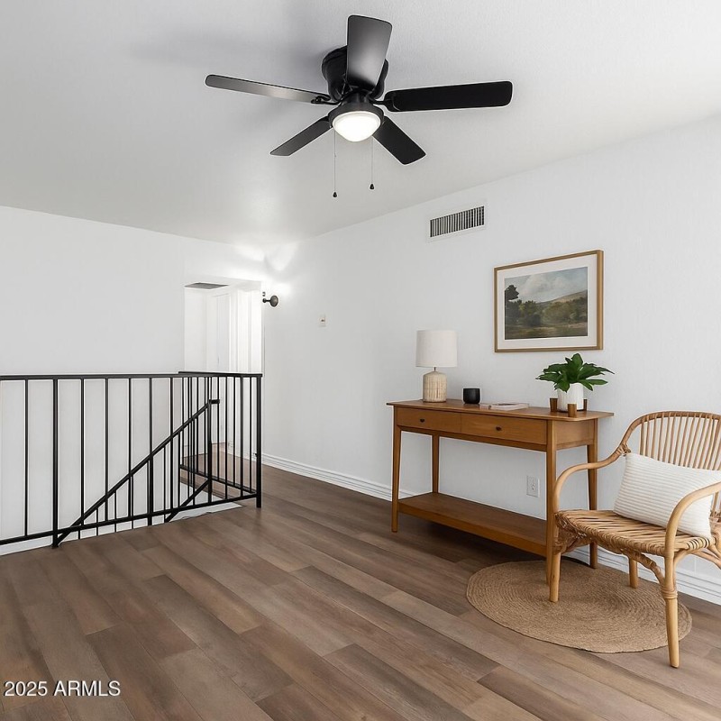 Virtually Staged Landing to Upstairs