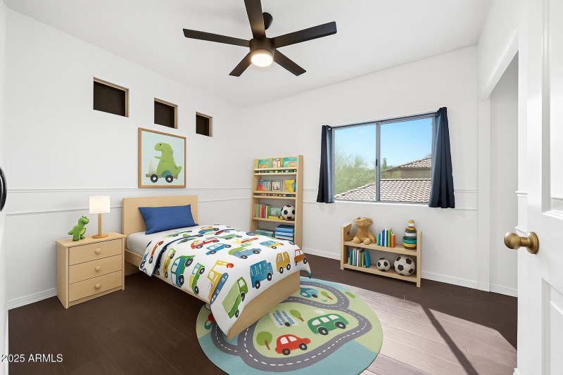 3rd upstairs bBedroom - virtually staged