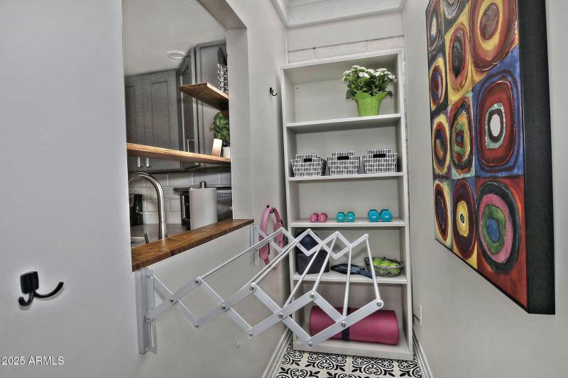 Yoga/Laundry Space