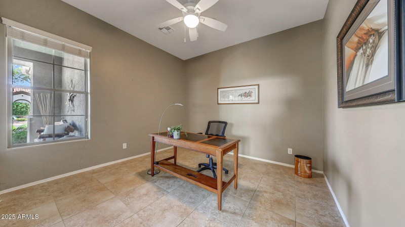 Plenty of light in this home office