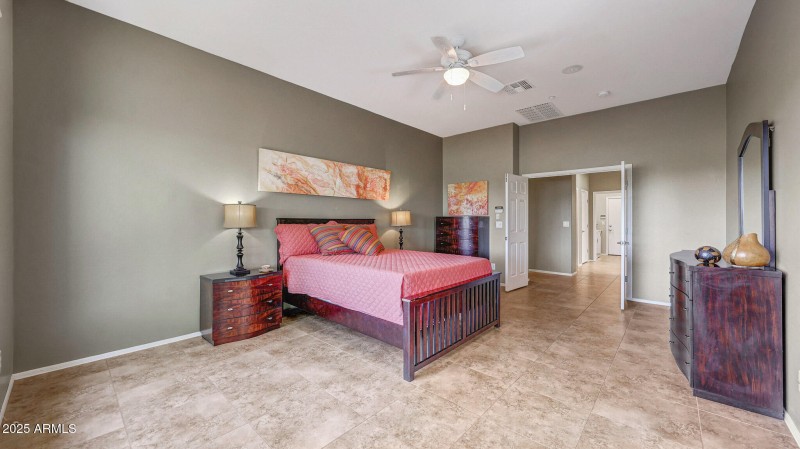 Primary bedroom with plenty of room