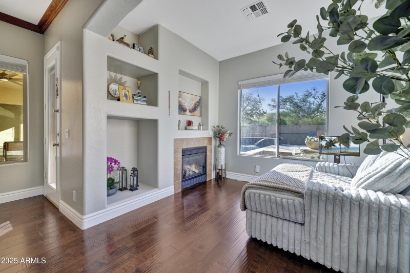 Fireplace in Primary