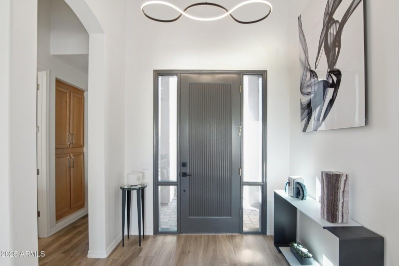 Foyer with Designer Lighting
