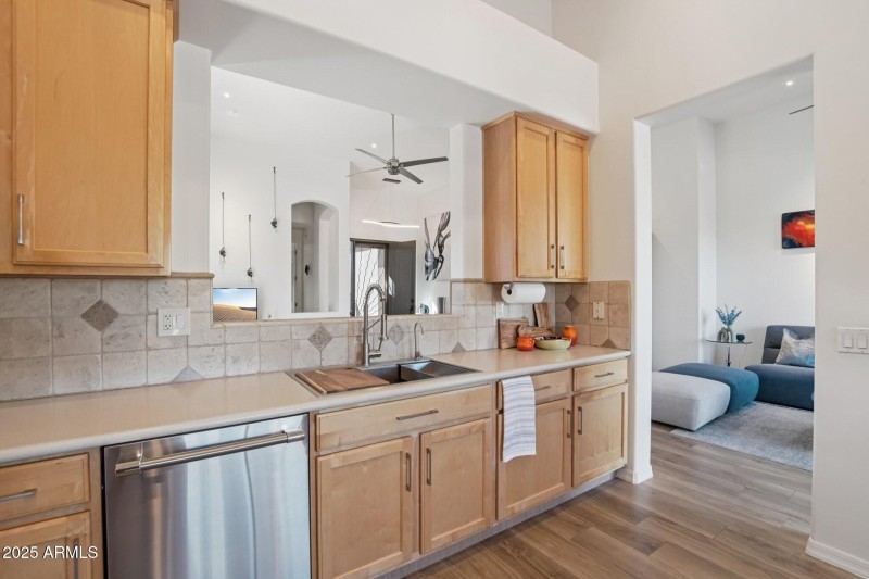 Kitchen Overlooking Living Space