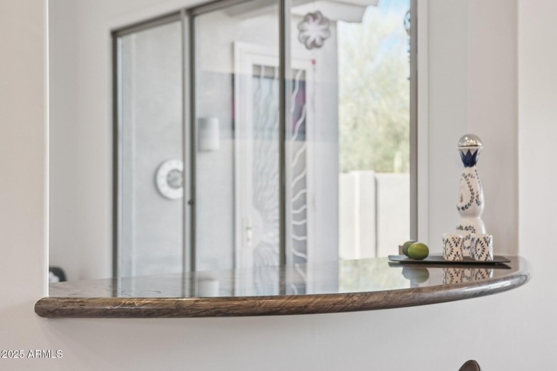 Breakfast Bar Overlooking Patio