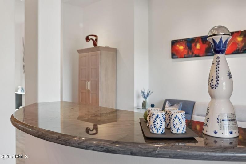 Kitchen Overlooking Living Area