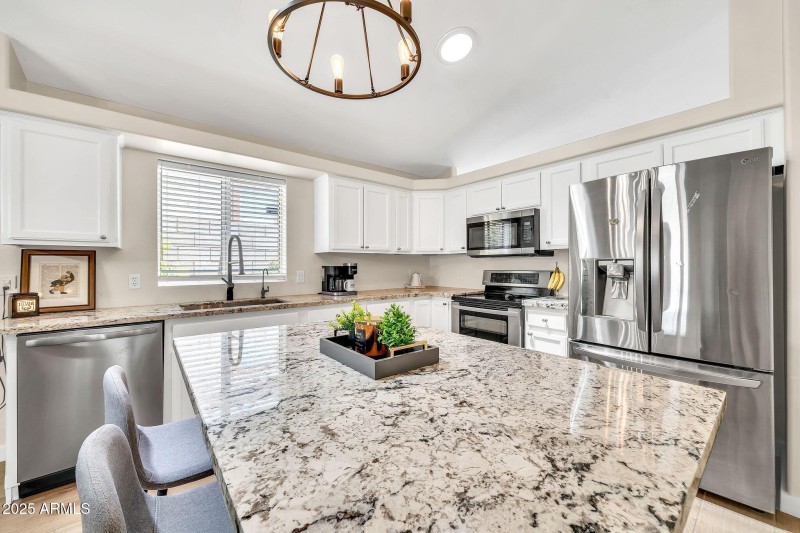 large kitchen island