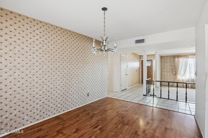 Formal Dining Facing Front Door