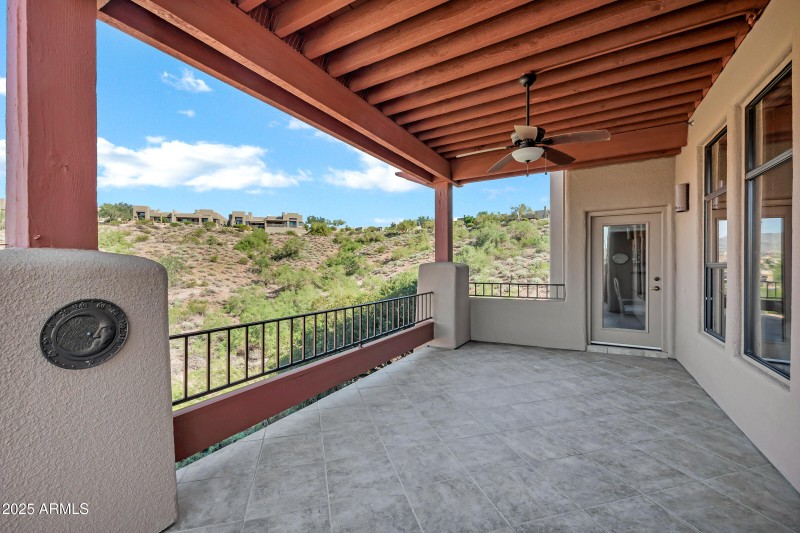 Side deck enters the dining area