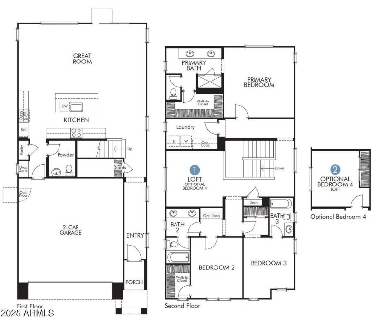 Plan 2 floor plan mls