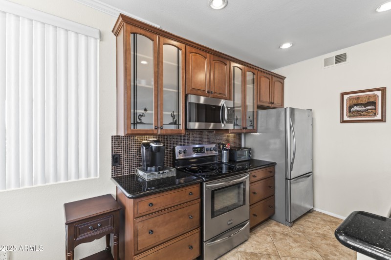 Kitchen with custom cabinets