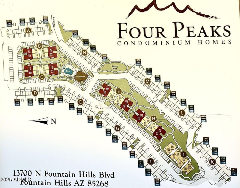 Map of 4 peaks condos