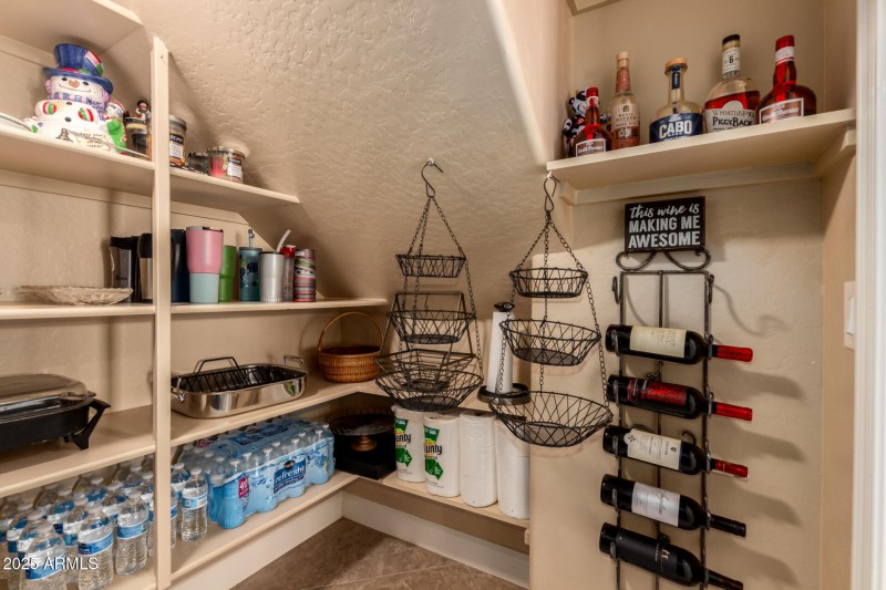 Spacious walk in pantry