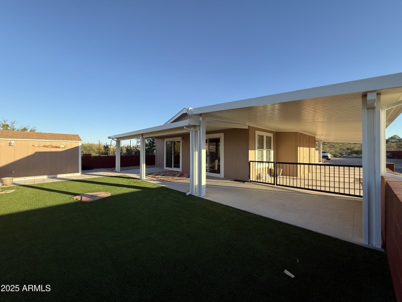 Covered Back Patio and Yard (2)