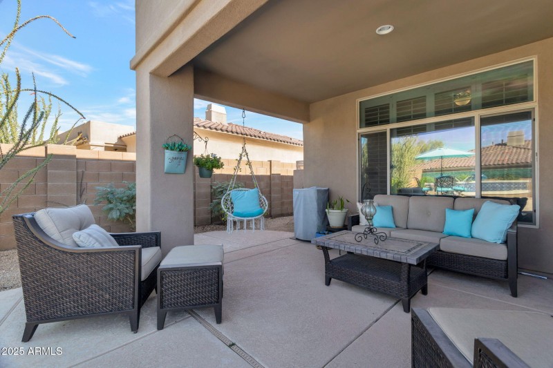 33572 N 79th Way backyard covered patio