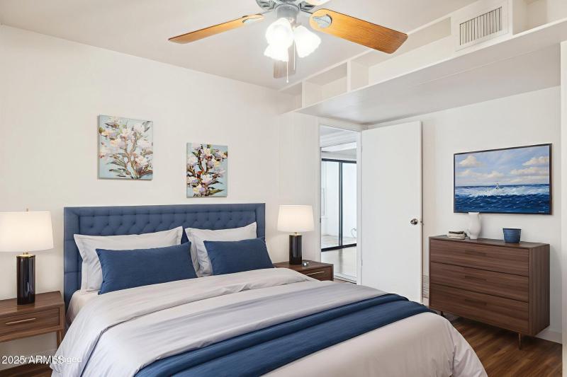 Virtually Staged Bedroom