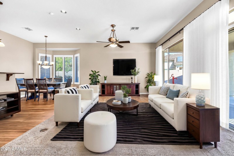 Great Room Virtually Staged