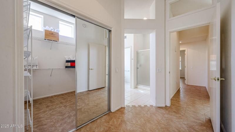 View of Primary Closet & Bathroom
