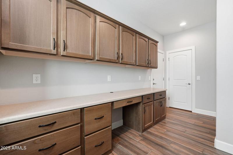 Office space in Laundry room