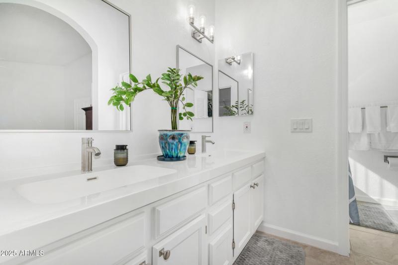 Recently Renovated Primary Bathroom