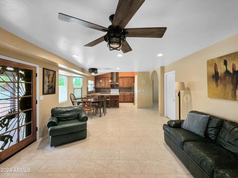 Family Room to Dining & Kitchen