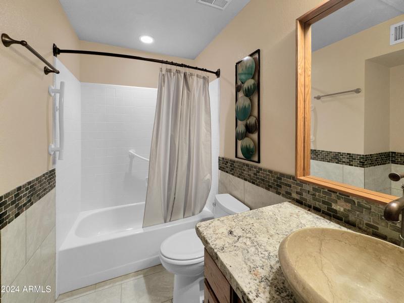 Hall Bathroom Shower tub