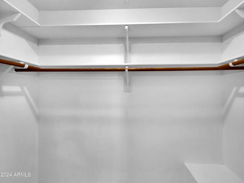 Master walk in closet