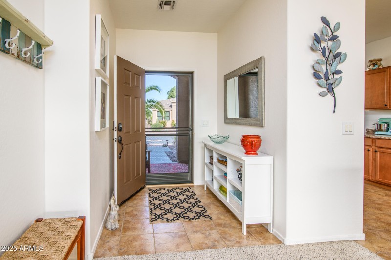 inside entry door open