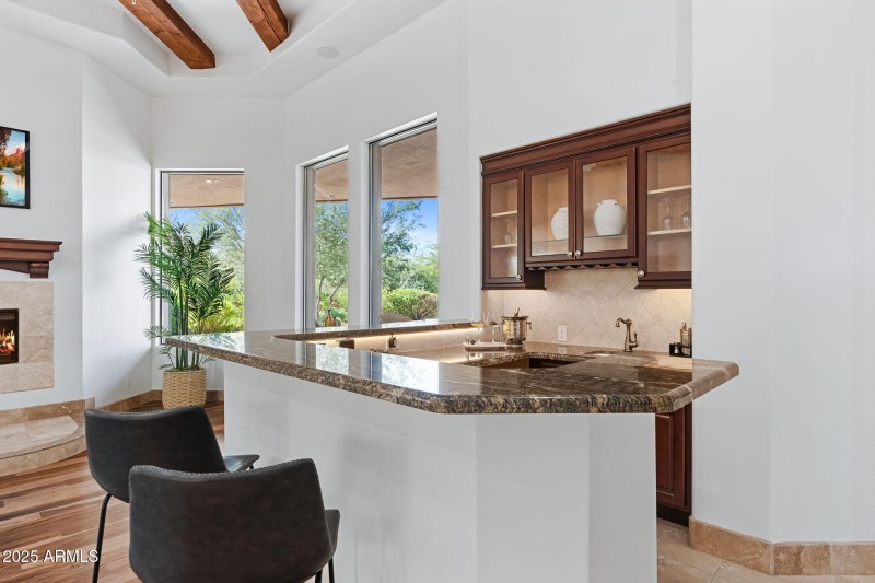 BAR AREA IN LIVING ROOM