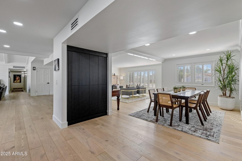 Dining Area and Custom Built-In Storage