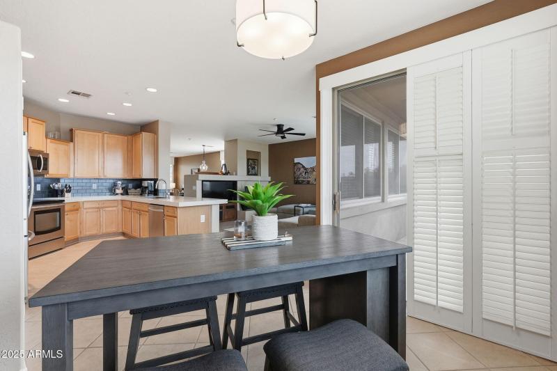 Kitchen slider to patio