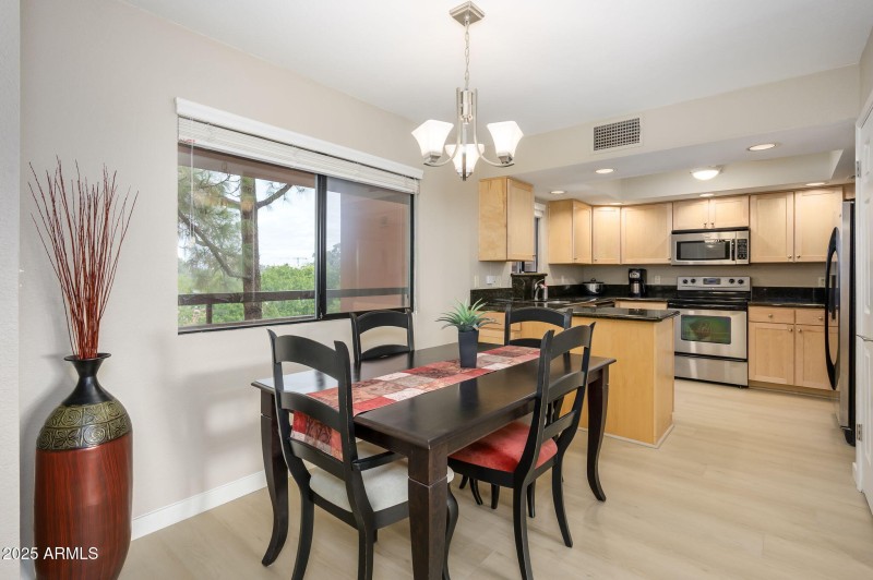 Dining Room Affords Peaceful View