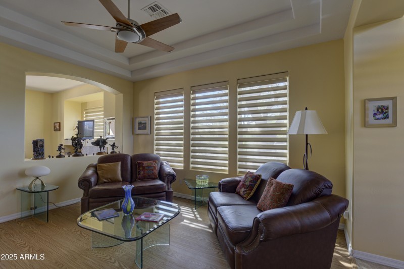 Custom shades and ceiling fans