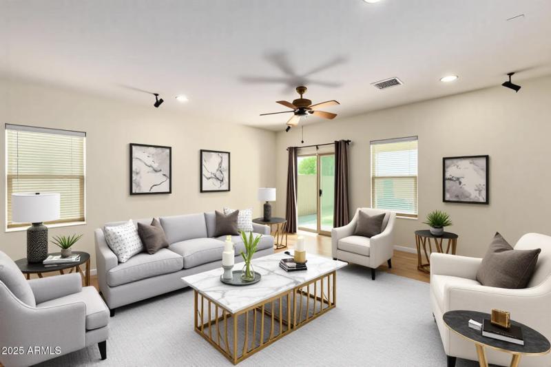 Living Room Virtually Staged