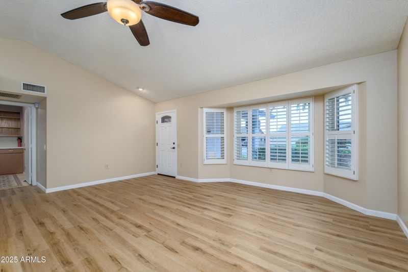 Living Area with Bay Window