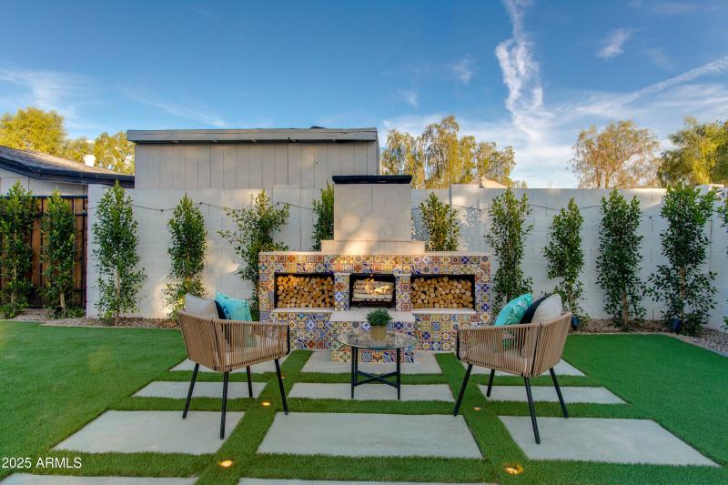 WOOD BURNING FIREPLACE