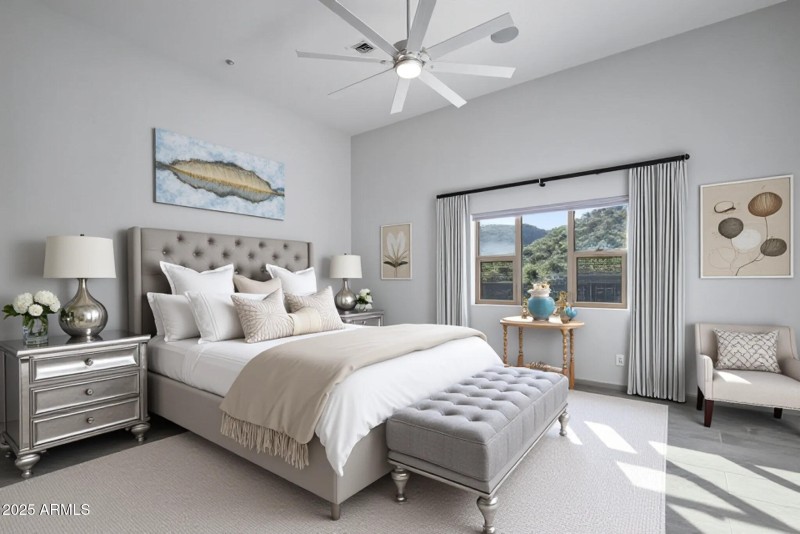 Primary Bedroom Virtually Staged