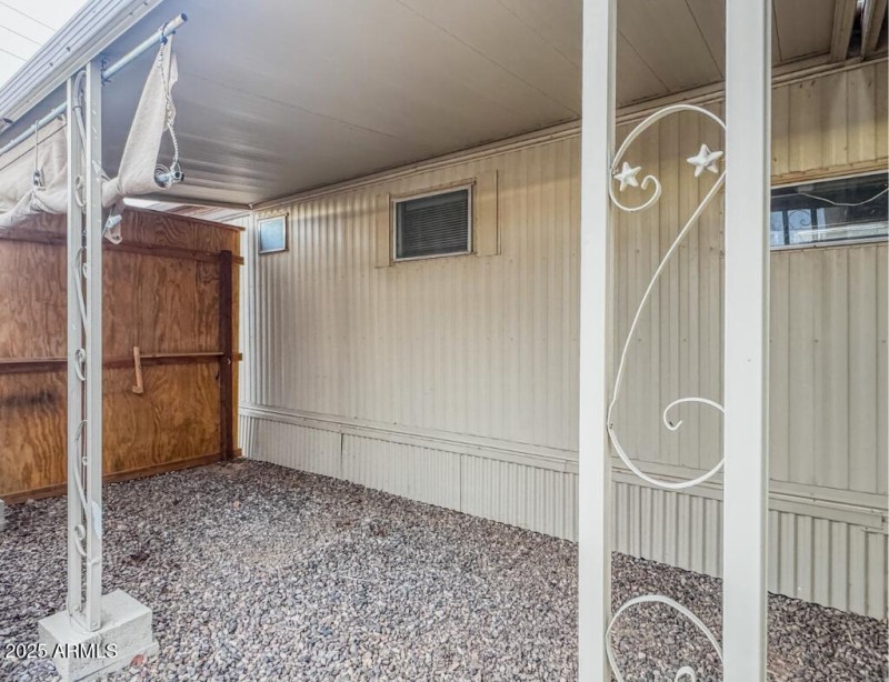 Covered Patio off of Storage