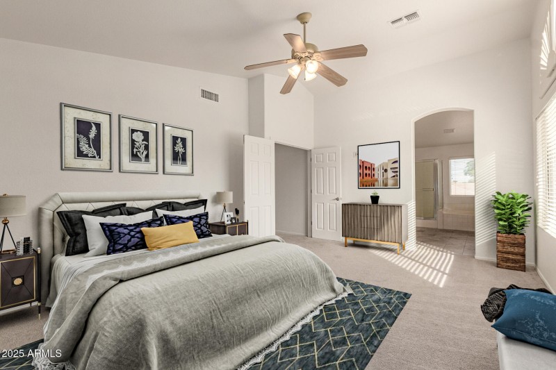 Virtually Staged Primary Retreat