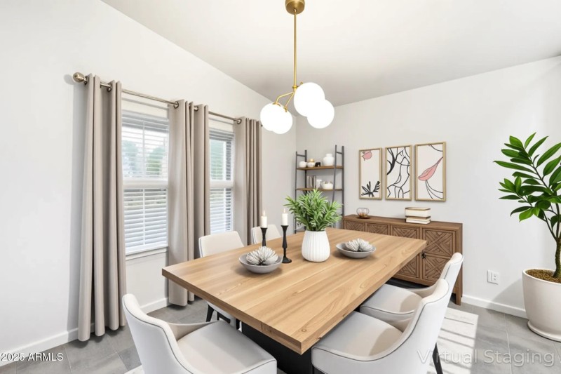 Dining Room Virtually Staged