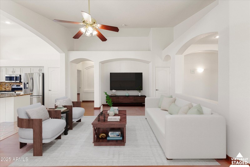 Living Room Virtually Staged